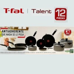 BATERIA T-FAL 5819700 TALENT 12 PZAS GRI