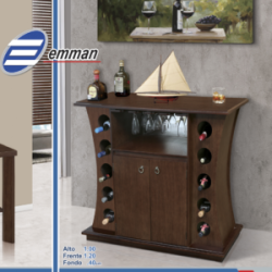 CANTINA EMMAN KIOTO 1.20 NOGAL SEMI-MATE