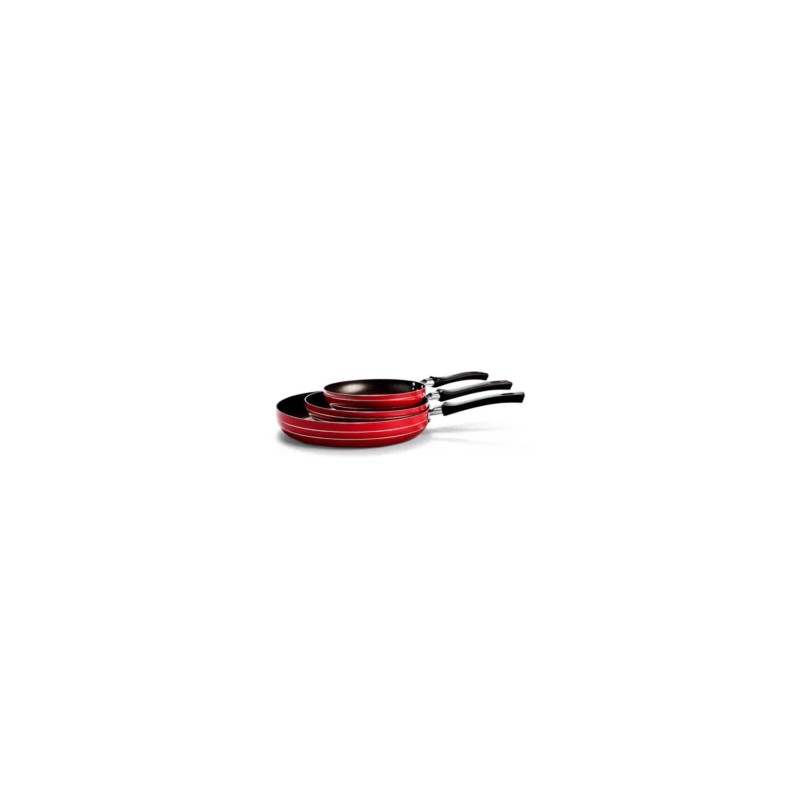 JGO DE SARTEN LAMEX 6593-7 TRADIC 20-24-30 ROJO