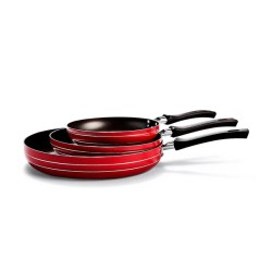 JGO DE SARTEN LAMEX 6593-7 TRADIC 20-24-30 ROJO