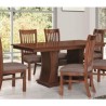 JUEGO DE COMEDOR EMMAN KIOTO, 6 SILLAS + MESA C/PEDESTAL