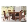 JUEGO DE COMEDOR EMMAN KIOTO, 6 SILLAS + MESA C/PEDESTAL