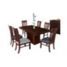 JUEGO DE COMEDOR EMMAN KIOTO, 6 SILLAS + MESA C/PEDESTAL