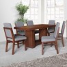 JUEGO DE COMEDOR EMMAN BEGOÑA, 6 SILLAS + MESA C/PEDESTAL
