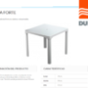 MESA DUNA FORTE CUADRADA BLANCA