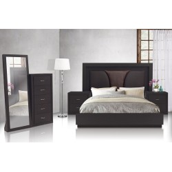 RECAMARA DMONT ANELLE NEGRA KING SIZE