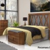 RECAMARA MA BURDEOS KING SIZE NOGAL