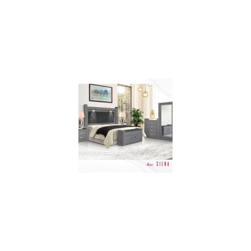 RECAMARA MA SIENNA KING SIZE GRIS