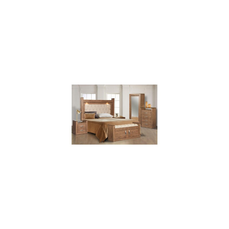 RECAMARA MA SIENNA KING SIZE WENGUE